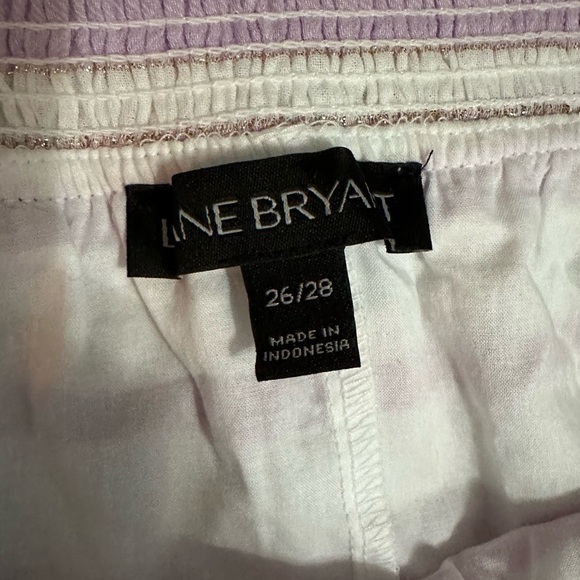 Lane Bryant Purple Striped Off Shoulder Top Size 26/28 - Picture 5 of 7